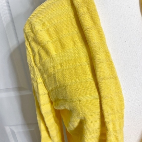 Evan‎ Picone Yellow Lightweight Open Cardigan - Picture 3 of 8